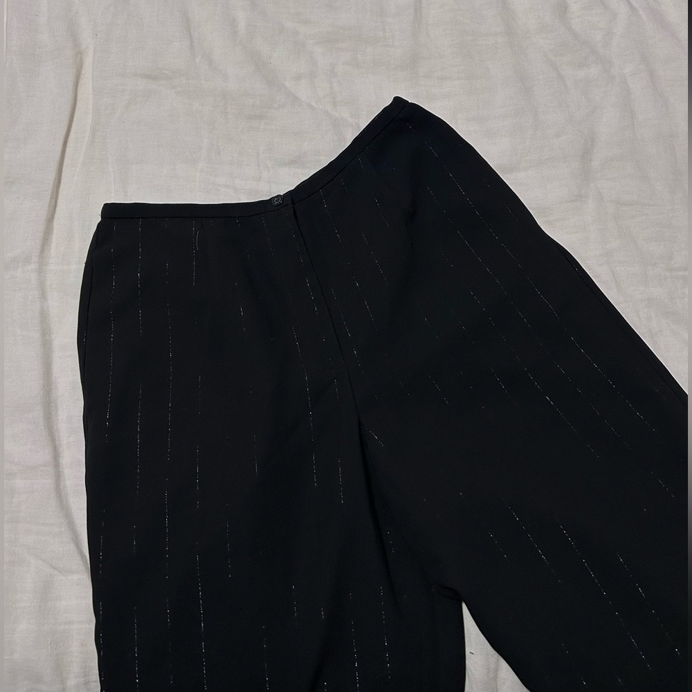 Vintage Black Shimmer Trousers